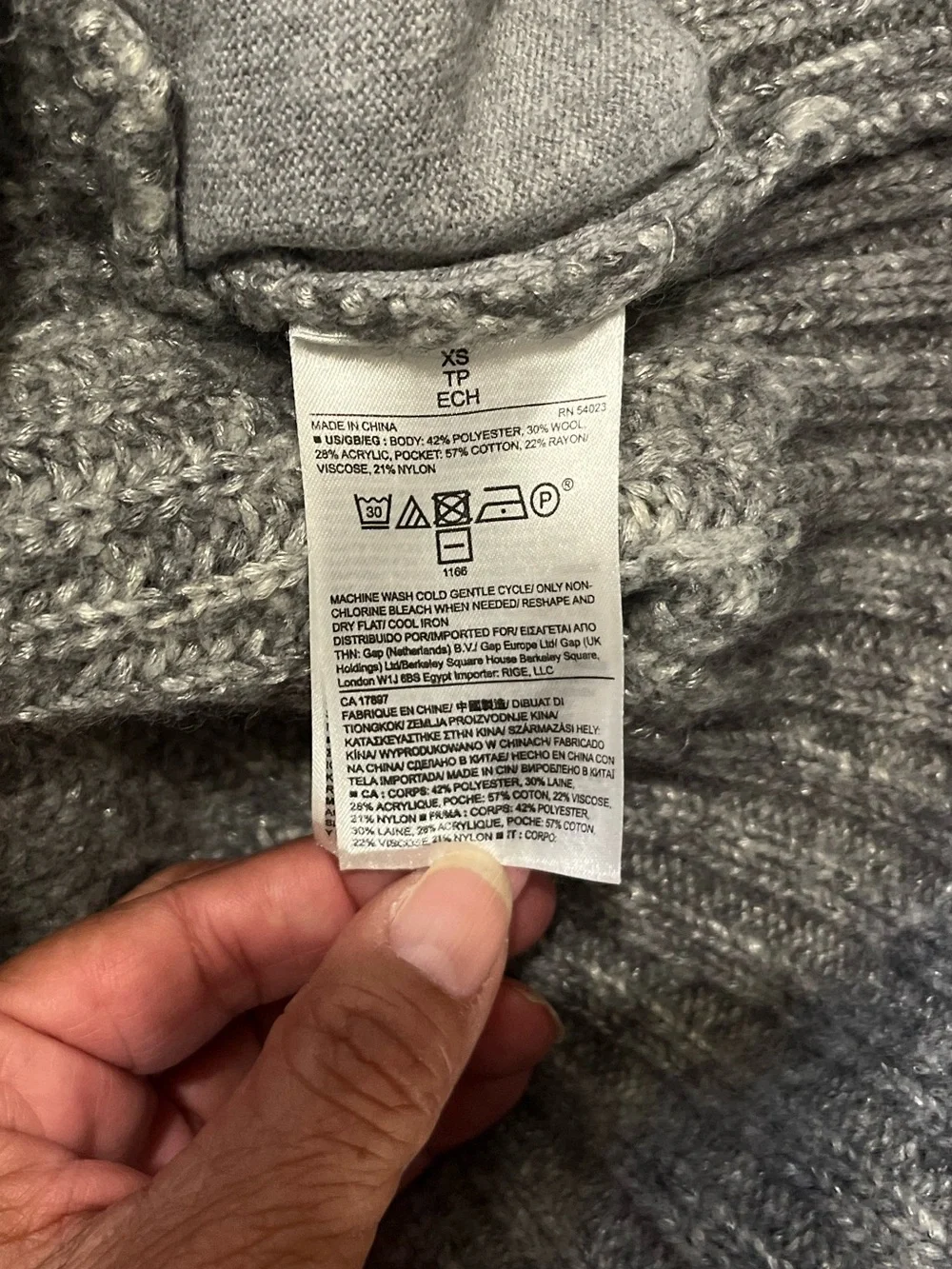 Banana Republic The Grandfather Shawl Collar Cardigan Ribbed Italian Wool UNISEX